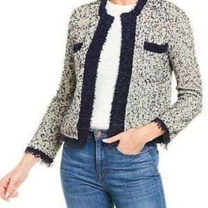 J. Crew tweed navy cardigan XL